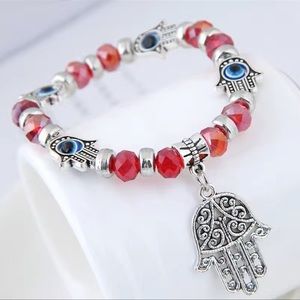 Hamsa Evil Eye Charm Bracelet